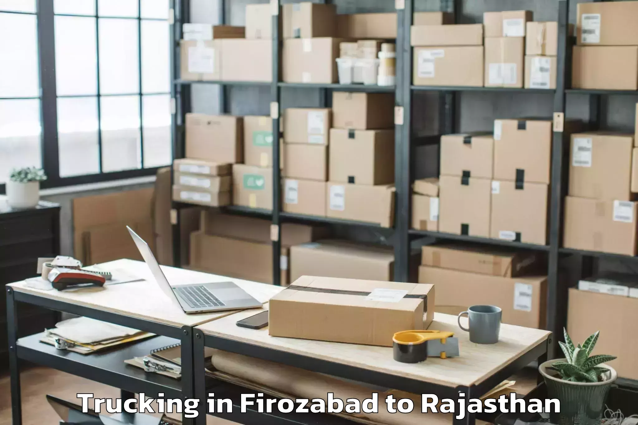 Book Firozabad to Geetanjali University Udaipur Trucking Online